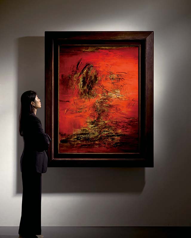 趙無極 17.3.63 油彩、畫布 130×97.2cm 1963